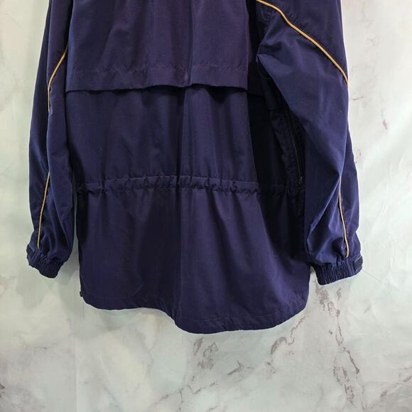 Vintage LL Bean Jacket Womens Medium Blue Anorak Zip Hooded Windbreaker Nordic - Picture 8 of 15